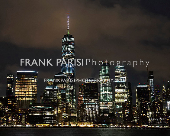 Manhattan at night.