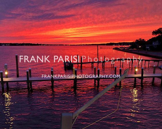 Fire in the sky over Toms River.